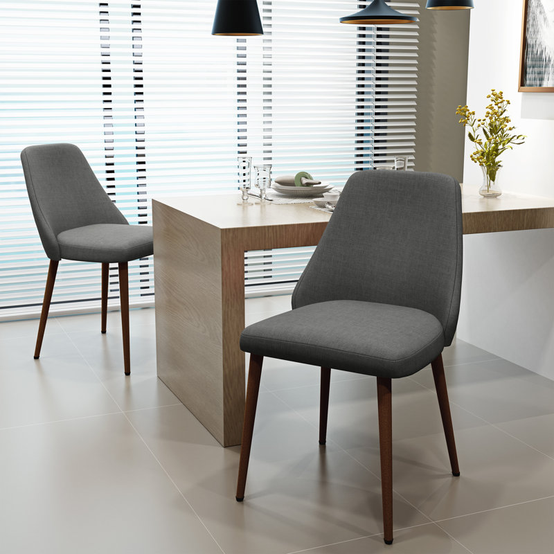 Brayden Studio Dodrill Mid Century Upholstered Dining Chair & Reviews